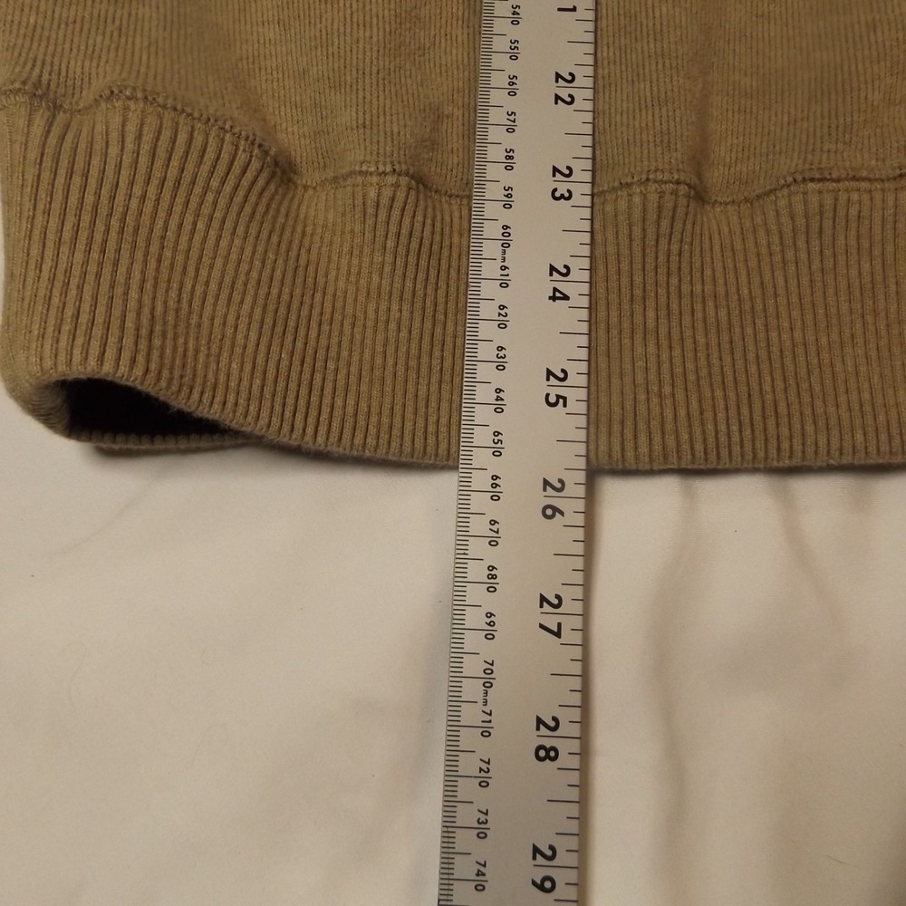 Daniel Cremieux Knit Reversible Brown Size L 1/4 Zip Mock Neck Sweater - Picture 10 of 12